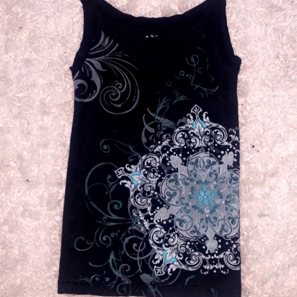 Mudd XL Black Design Tank Top